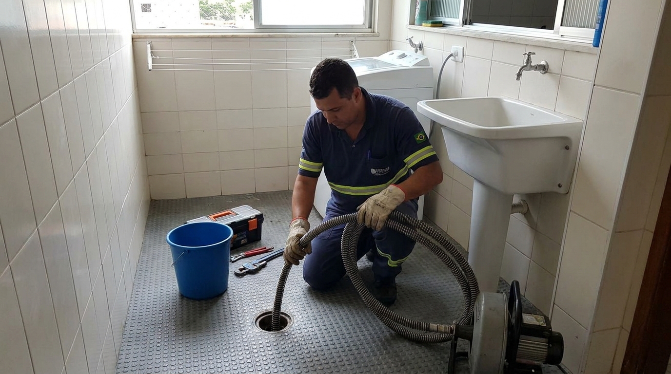 Desobstrução na Cozinha em Salvador‑BA