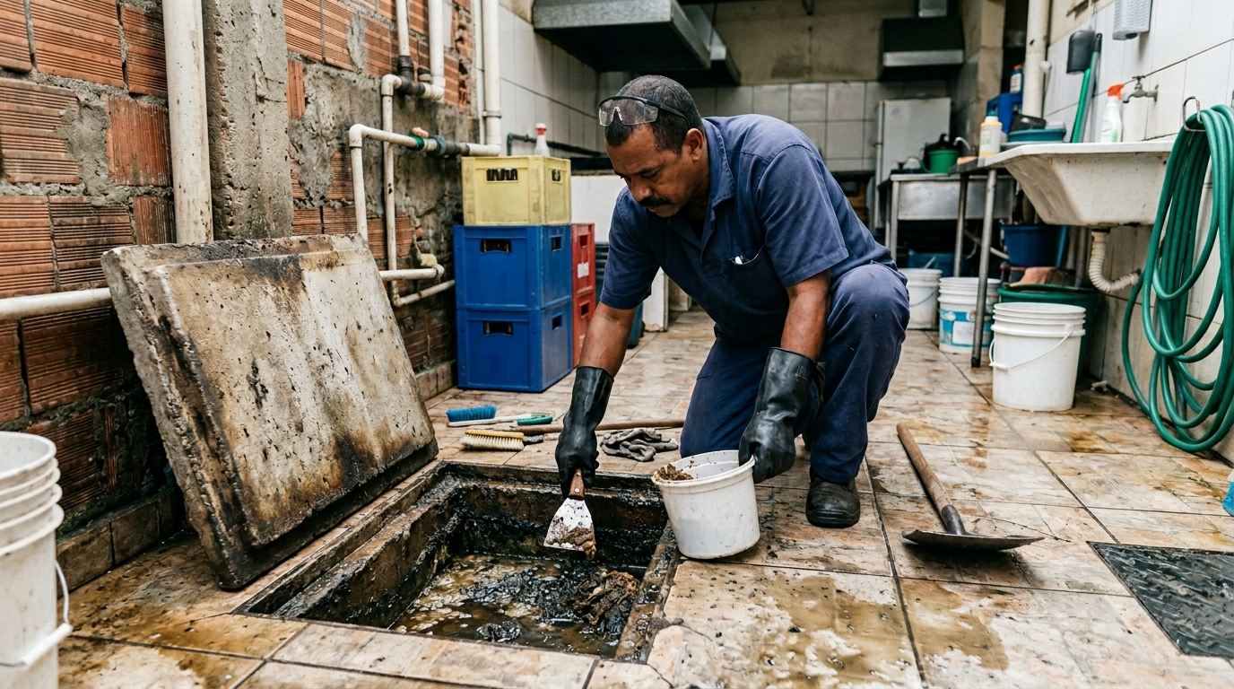 Esvaziamento de Caixa de Gordura em Salvador‑BA