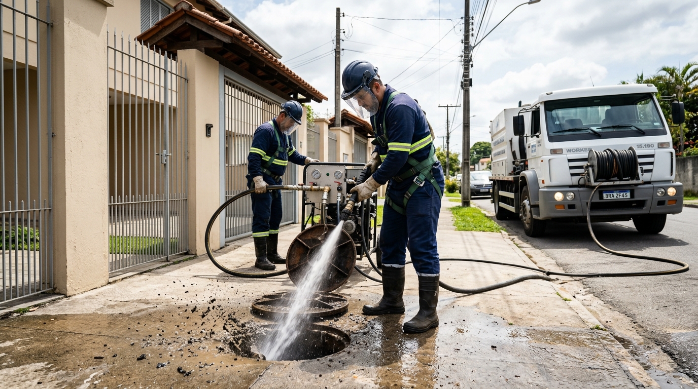 Limpeza de Tubulação com Hidrojato em Salvador‑BA